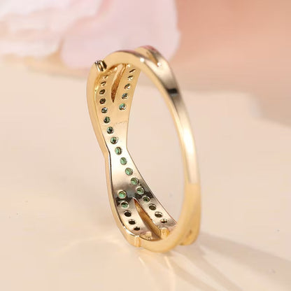 Esmeralda Flow Anillo | Oro