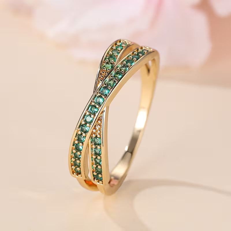Esmeralda Flow Anillo | Oro