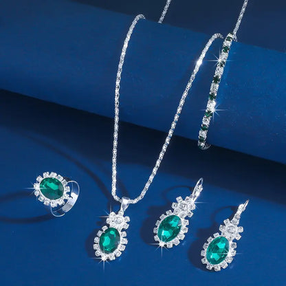 Seloria Grevalyn Set de Joyas | Blanco Oro