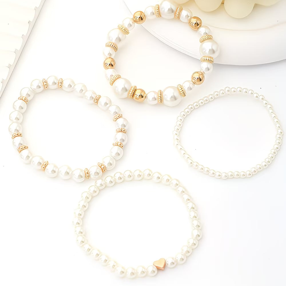 Perla Stacking Set de Pulseras of 4