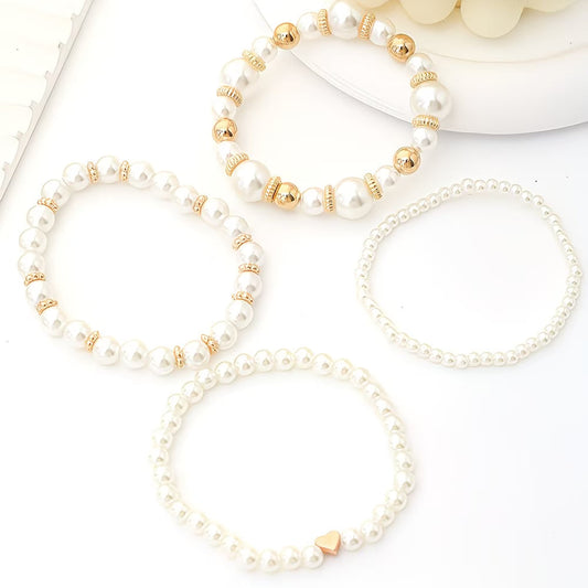 Perla Stacking Set de Pulseras of 4