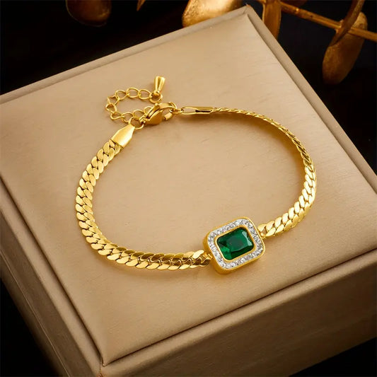 Oro Esmeralda Chain Pulsera