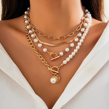 Modern Perla Layered Set de Collares