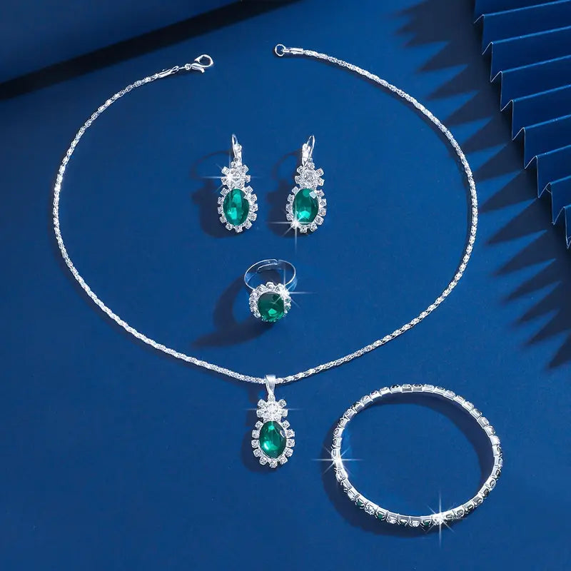 Seloria Grevalyn Set de Joyas | Blanco Oro