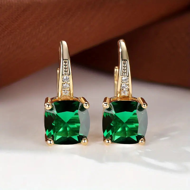 Mystic Piedra Aretes de Aro | Oro