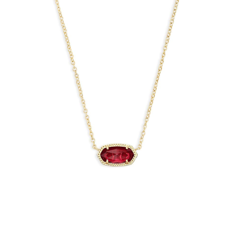 Classic Oval Rubí Collar | Oro