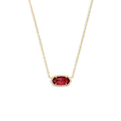 Classic Oval Rubí Collar | Oro
