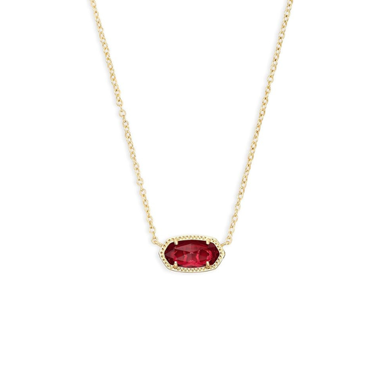 Classic Oval Rubí Collar | Oro