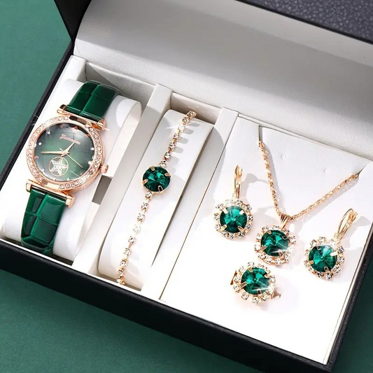 Verdantra Timecourt Set de Joyas | Oro