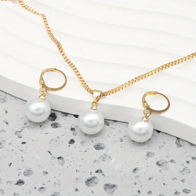 Golden Grace Set de Joyas con Perlas | Oro