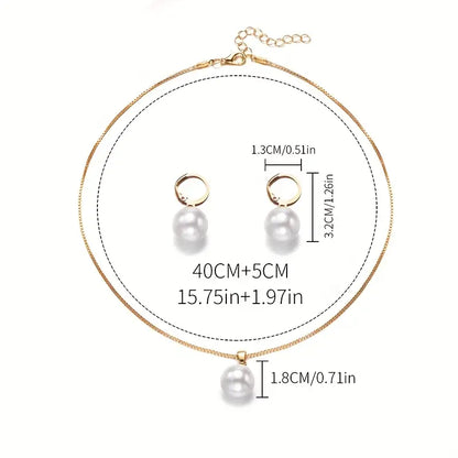 Golden Grace Set de Joyas con Perlas | Oro