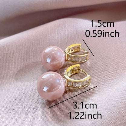 Blushing Aretes de Perlas
