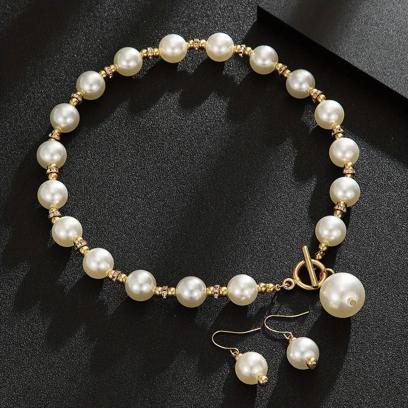 Chunky Perla Statement Set de Collares