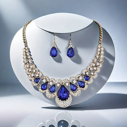 Maevina Zafiro Set de Joyas | Oro