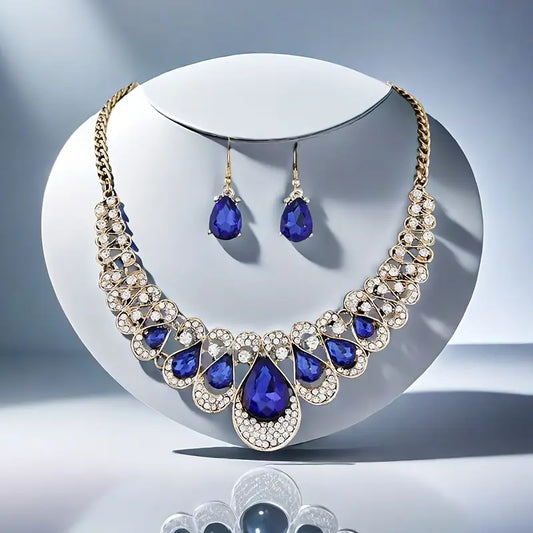 Maevina Zafiro Set de Joyas | Oro