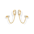 Adella Chain Aretes | Oro