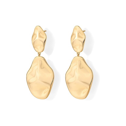 Ripple Wave Aretes | Oro