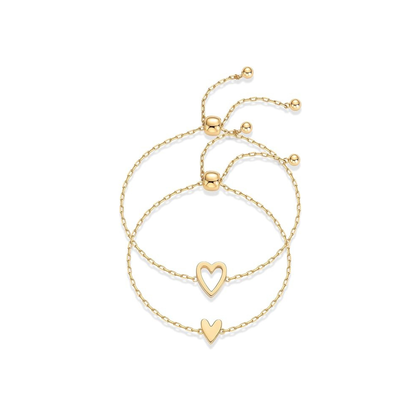 Radiant Corazón Pulseras | Oro