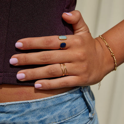 Oro Minimalist Wrap Anillo