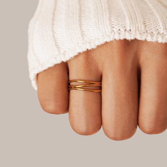 Oro Minimalist Wrap Anillo