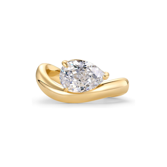 Wavy Promise Anillo | Oro