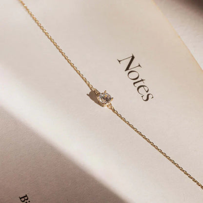 Cléa Moissanite Piedra Pulsera | Oro