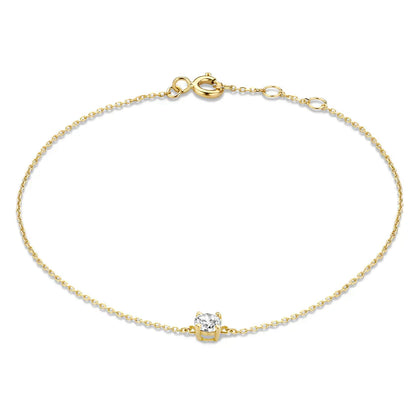 Cléa Moissanite Piedra Pulsera | Oro