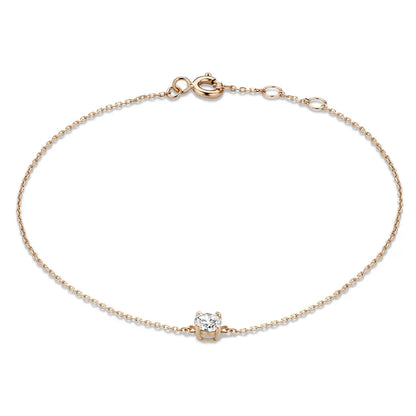 Cléa Moissanite Piedra Pulsera | Oro