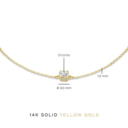 Cléa Moissanite Piedra Pulsera | Oro