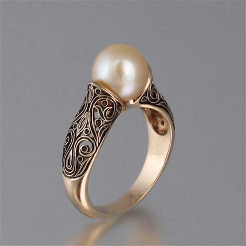 Timeless Vintage Perla Oro Anillo