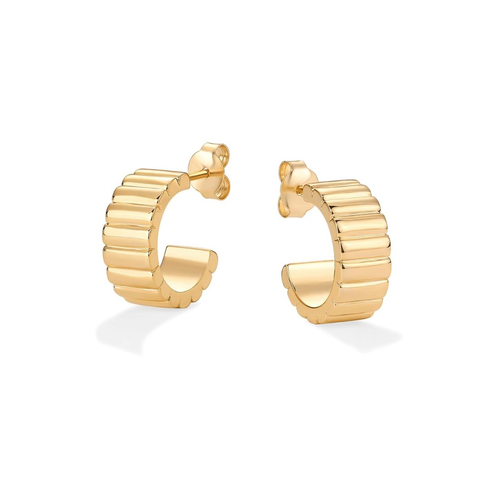 Classic Ridge Aretes | Oro