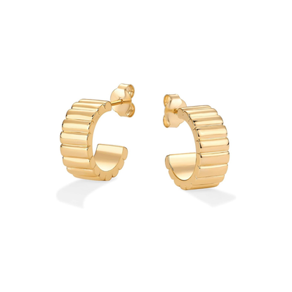 Classic Ridge Aretes | Oro