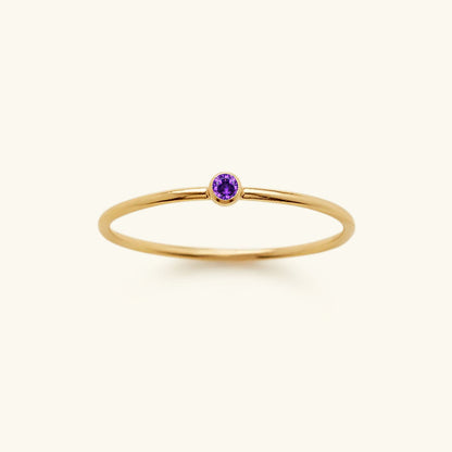 Amelia Birthstone Stacker Anillo