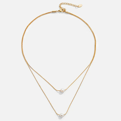 Sophisticated Layered Collar de Perlas