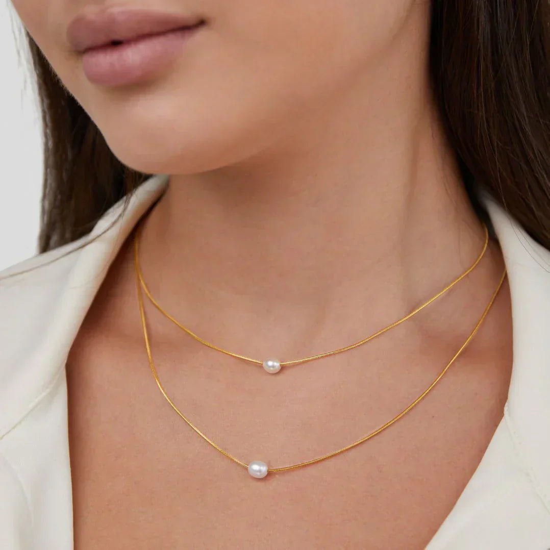 Sophisticated Layered Collar de Perlas