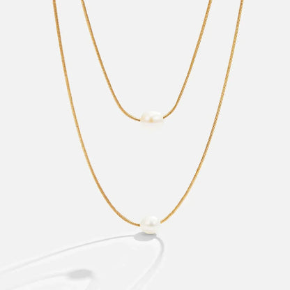 Sophisticated Layered Collar de Perlas