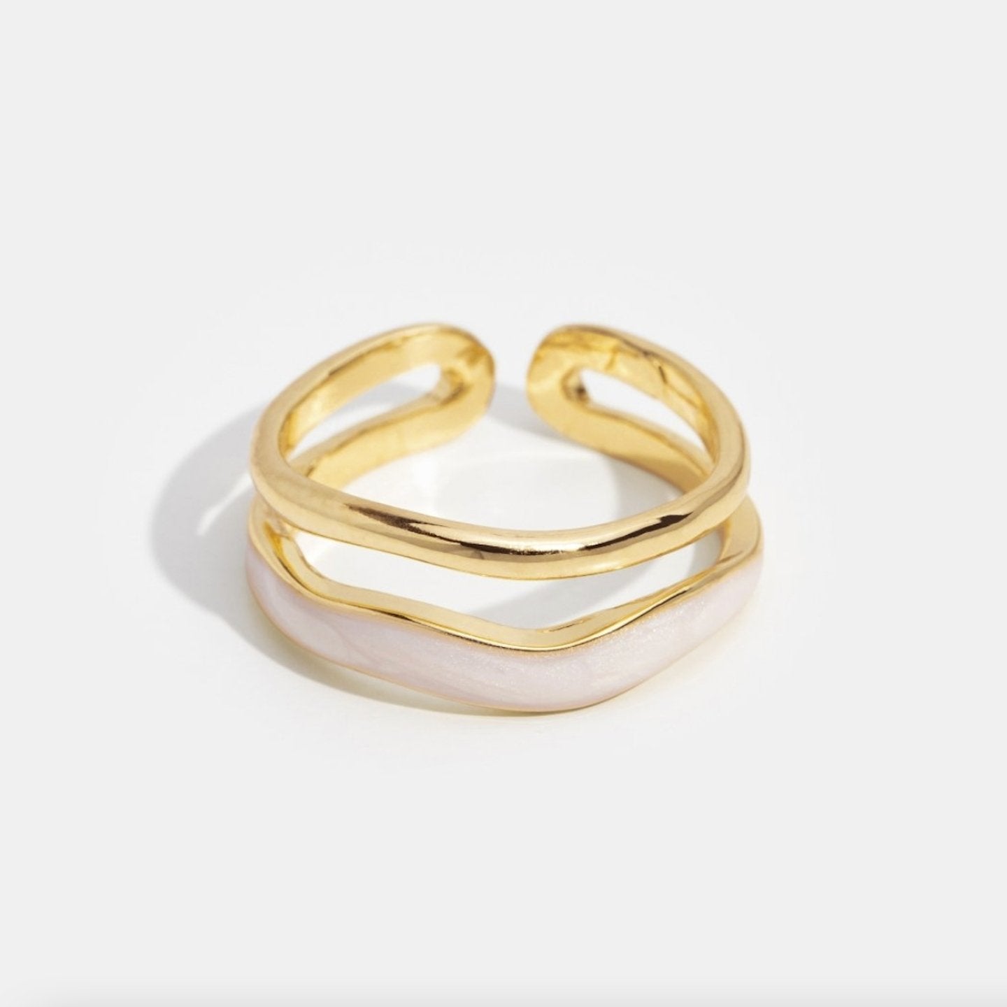 Oro Sculptural Wrap Anillo