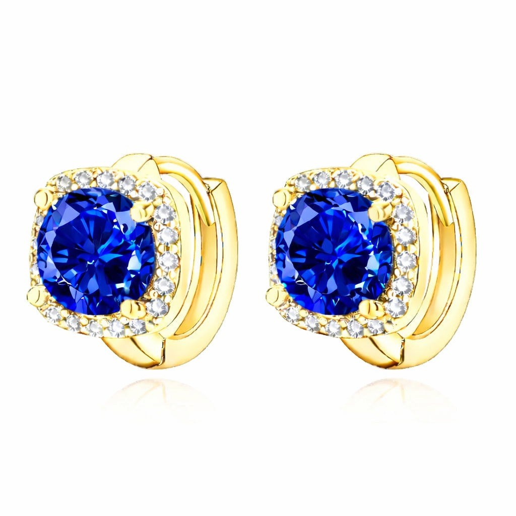 Nadine Zafiro Aretes | Oro