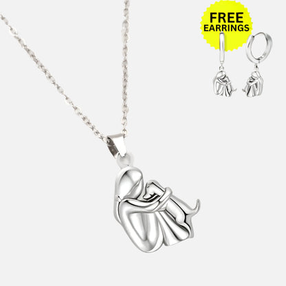 Wynter™ - Hug Pendant with Matching Aretes