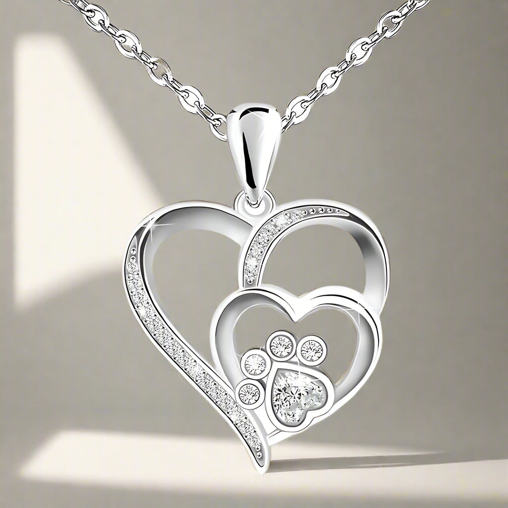 Inolt™ | Paw & Corazón Collar in Plata