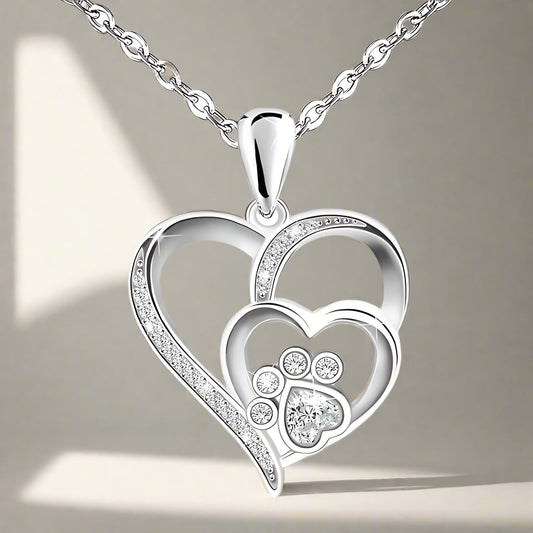 Inolt™ | Paw & Corazón Collar in Plata