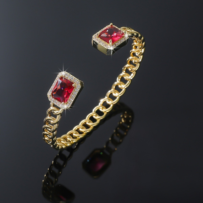 Veloria Rubí Open Pulsera | Oro