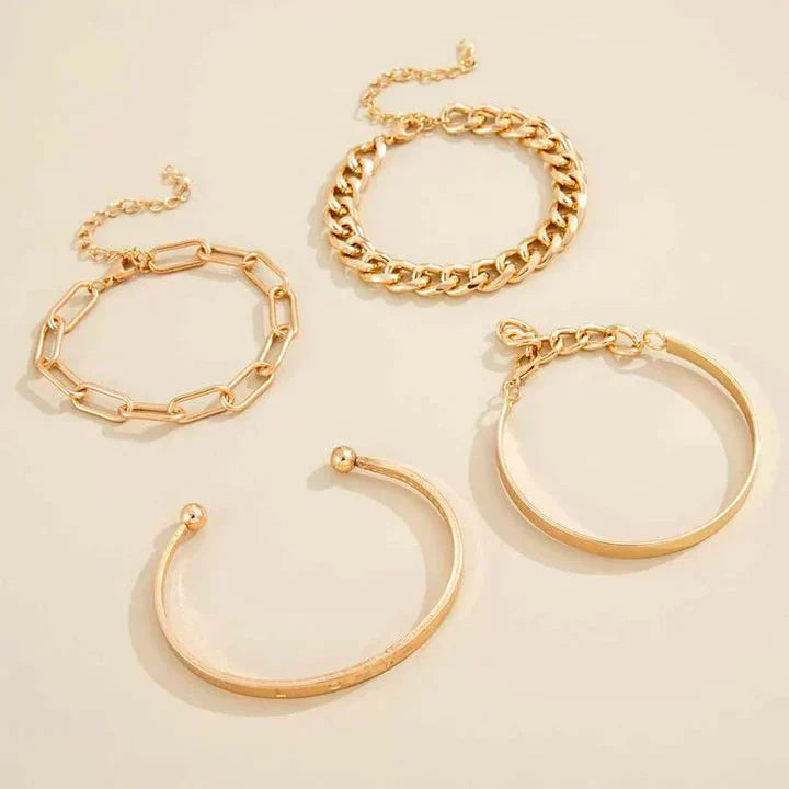 Elan Mercer Set de Pulseras | Oro