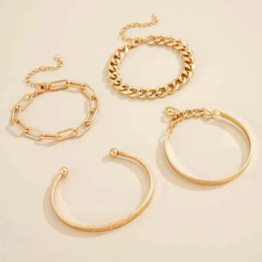 Elan Mercer Set de Pulseras | Oro