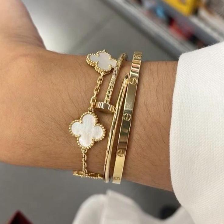 Trinity Pulsera Blanco