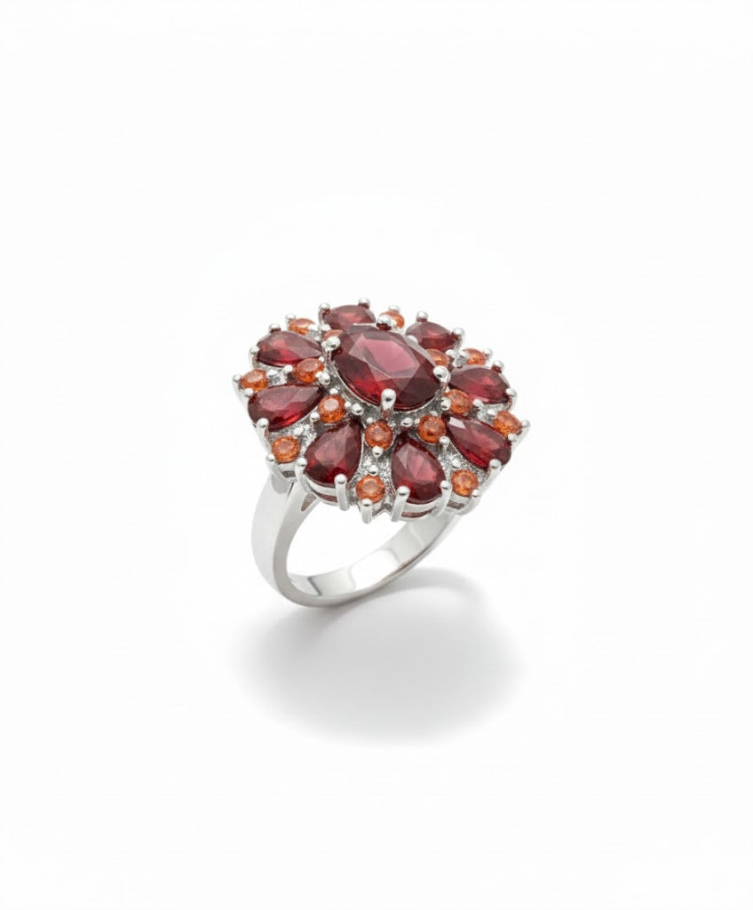 Scarlet Petal Anillo | Oro