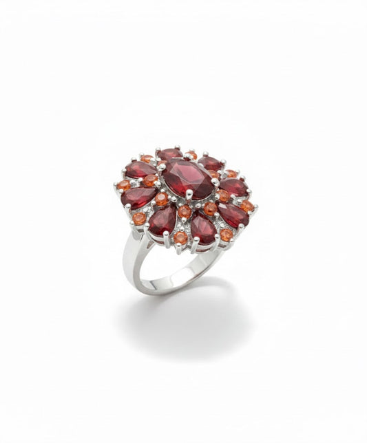 Scarlet Petal Anillo | Oro