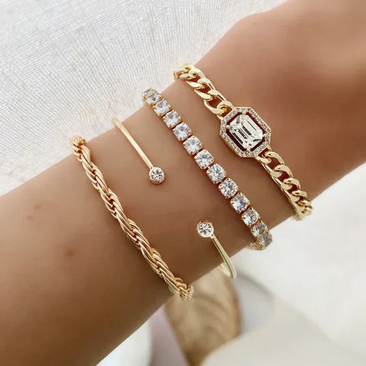 Domitia Calvina Set de Pulseras | Oro